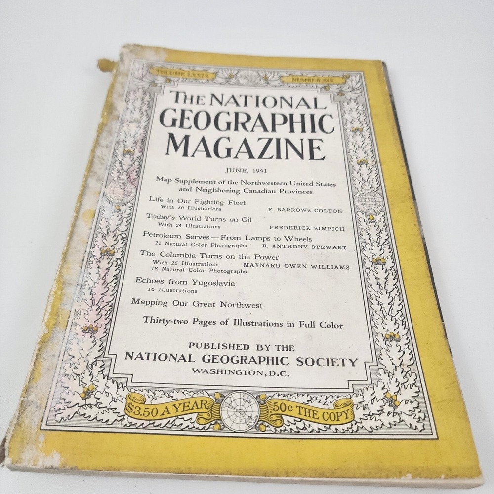 National Geographic Magazine June 1941 No  Insert